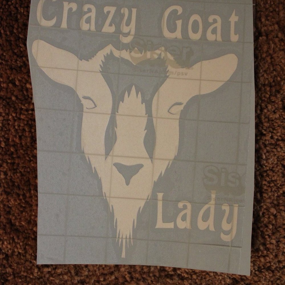Crazy Goat Lady Decal